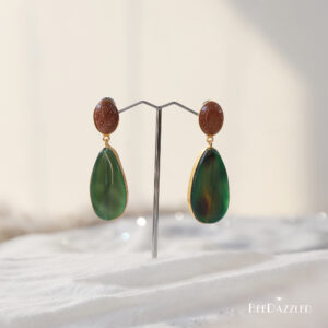 Green Agate Earrings