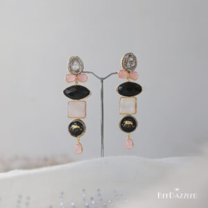 Black Cats Eye Earrings